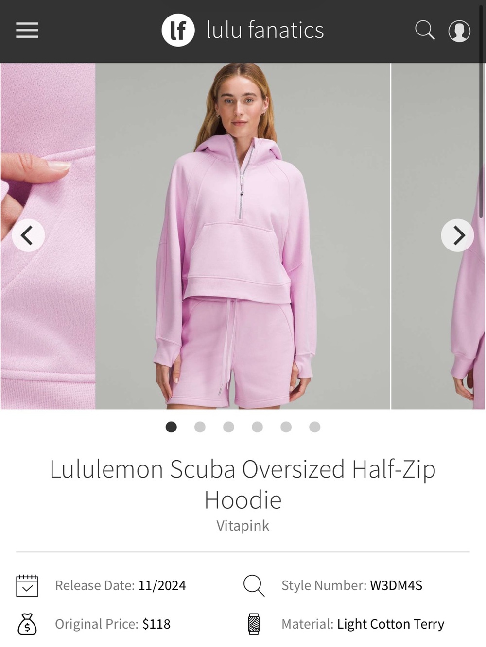 Lululemon Scuba Oversized Half-Zip Hoodie - Picture 9 of 9